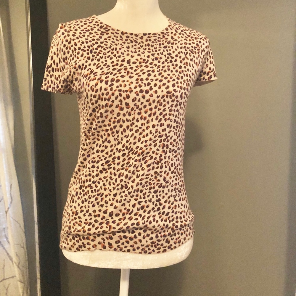J. Crew Animal Print Top